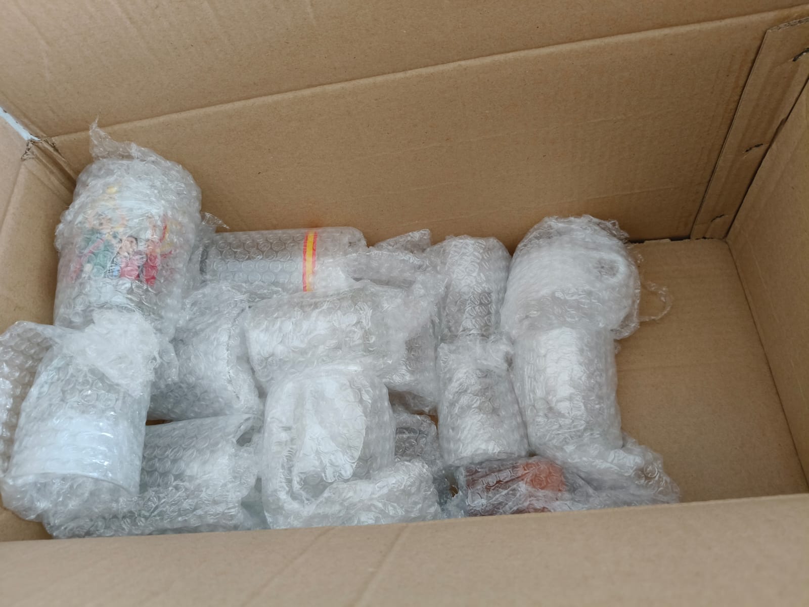 Objetos frágiles protegidos