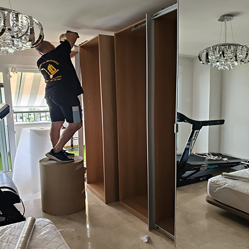 Detalle de embalaje y montaje